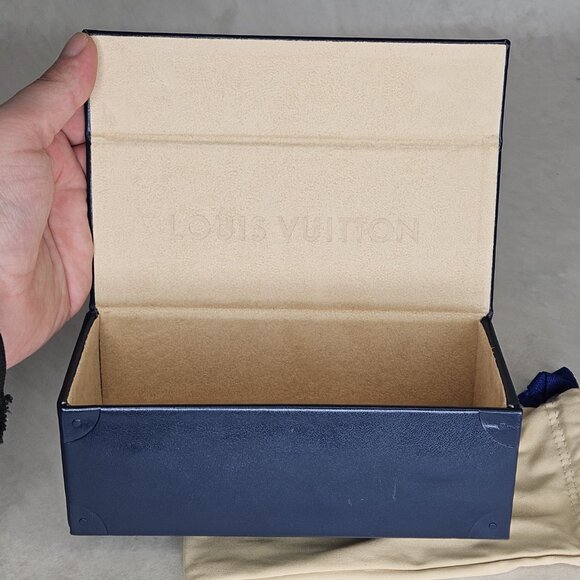 Blue Louis Vuitton LV Sunglasses Box Case with Dustbag - Picture 8 of 9